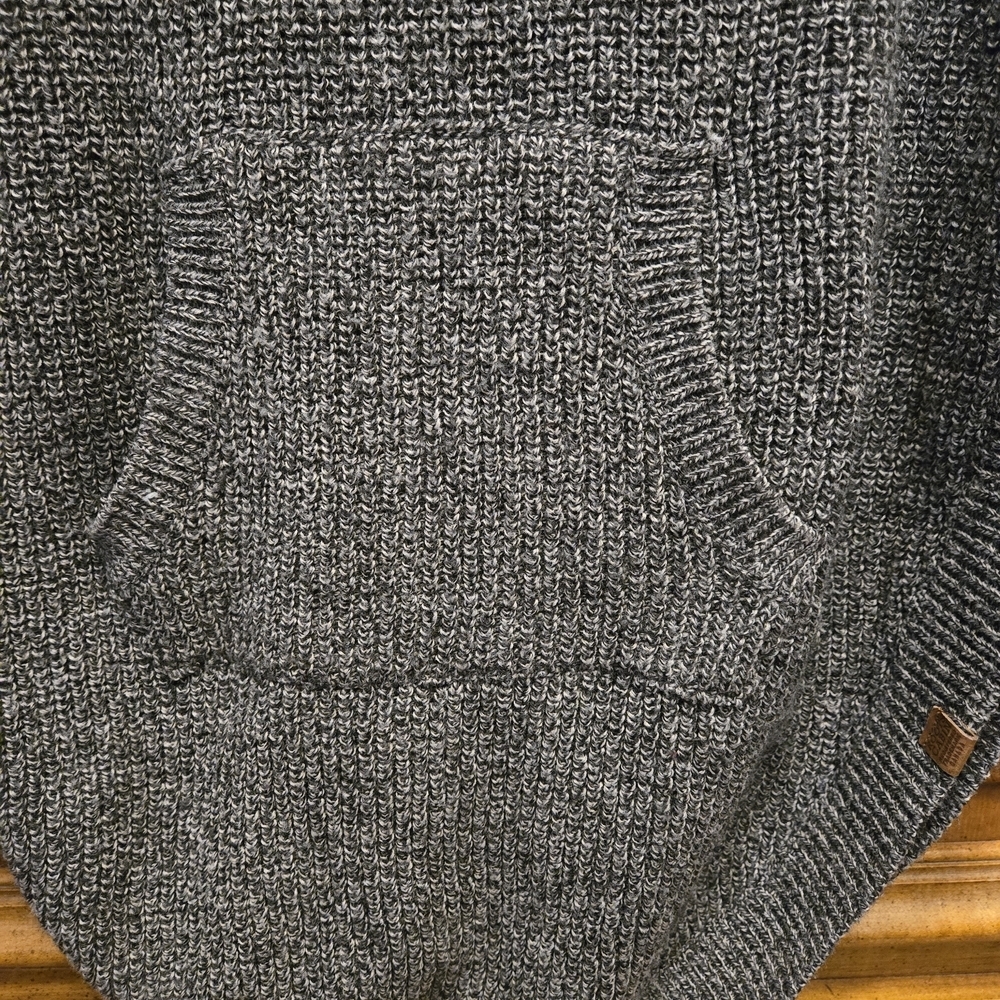 Roots Gray Knit Cowl Neck Poncho - Picture 2 of 8